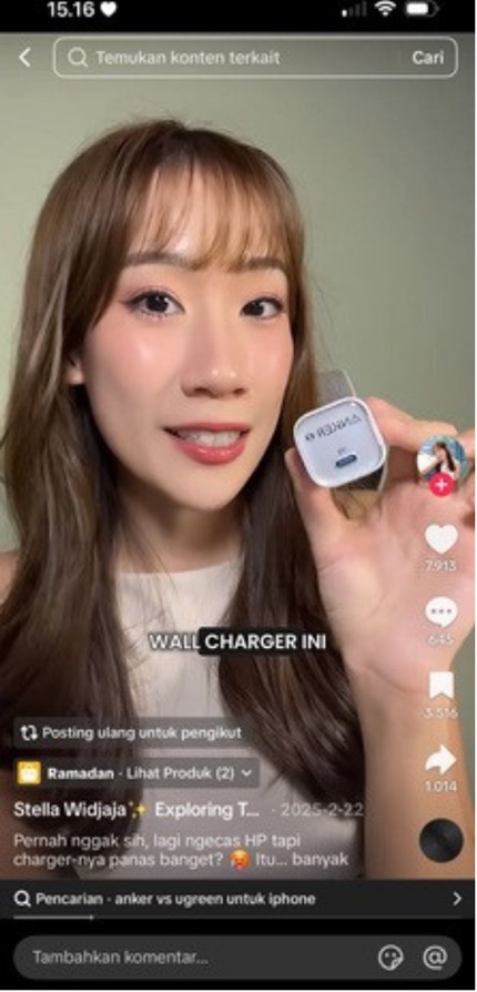 Sesi live commerce kategori Lifestyle