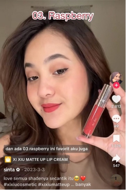 Sesi live commerce kategori Skincare