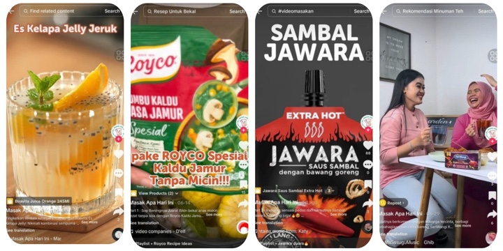 Ragam hasil produksi konten short video brand
